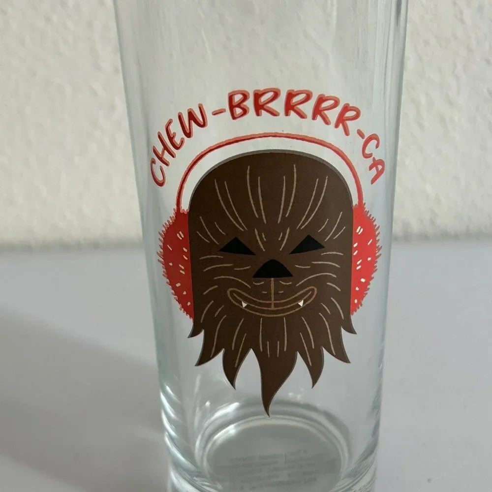 Star Wars Chewbacca BRRR Drinking‎ Glass Collectible